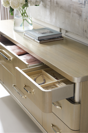 Taupe Wooden Dresser | Caracole All Dressed Up | Oroa.com