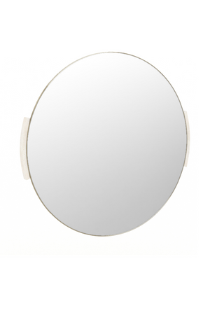 Travertine Accent Round Wall Mirror | Caracole Overlap | Oroa.com