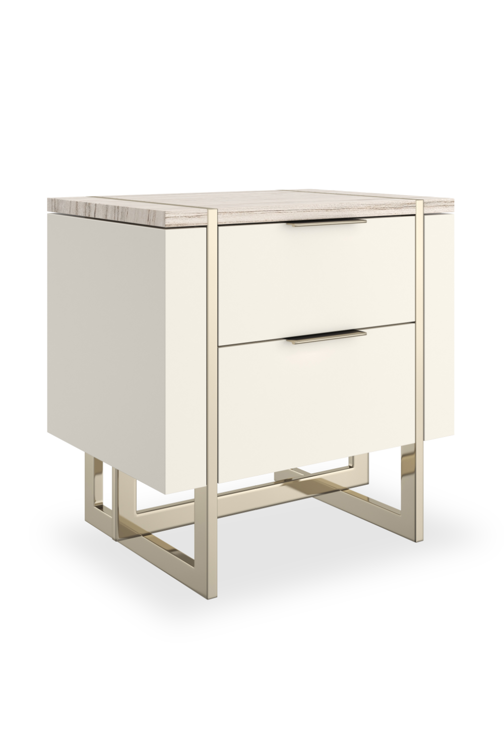 White 3-Drawer Nightstand | Caracole Wish You Were Here | Oroa.com