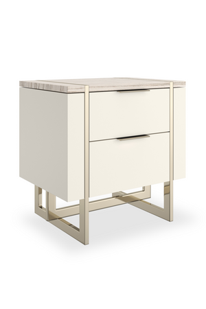 White 3-Drawer Nightstand | Caracole Wish You Were Here | Oroa.com
