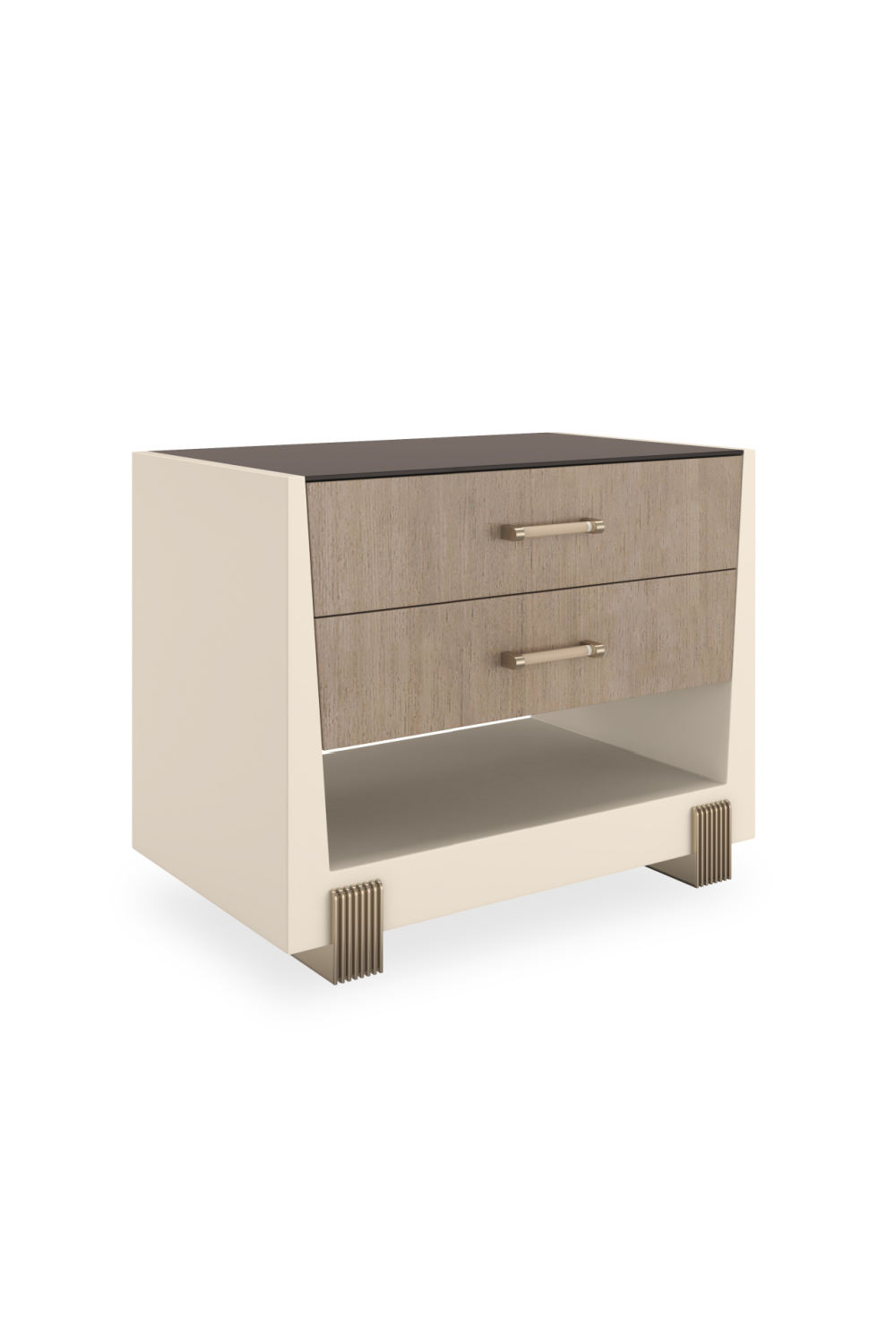Beech Wood 2-Drawer Nightstand | Caracole Counter Balance | Oroa.com