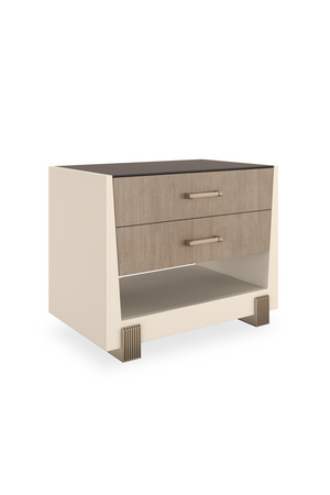 Beech Wood 2-Drawer Nightstand | Caracole Counter Balance | Oroa.com