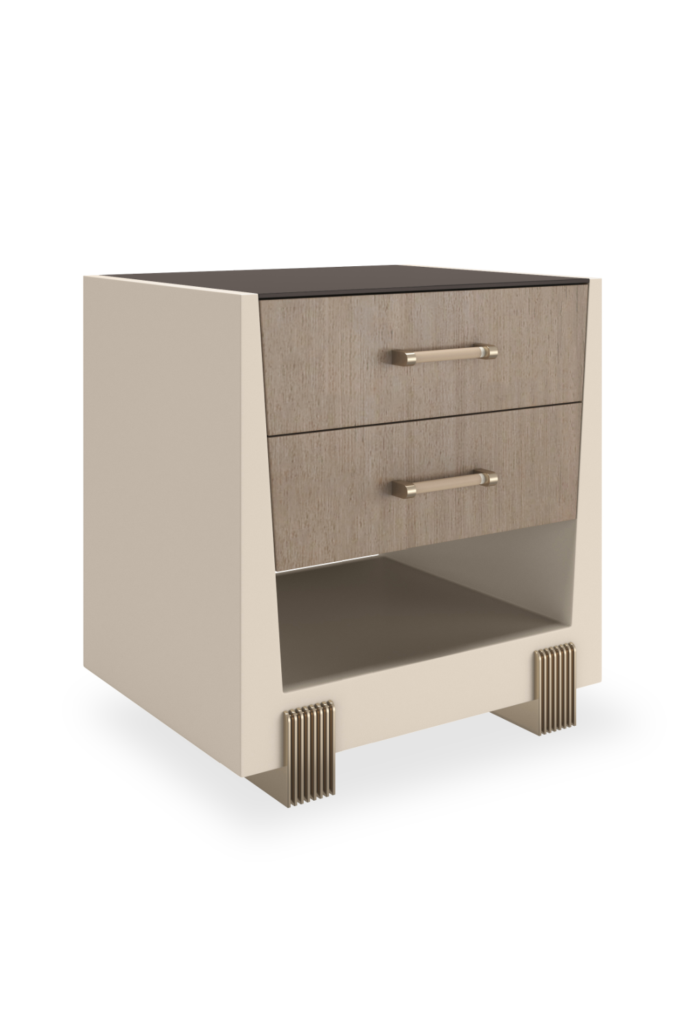 Beech Wood 2-Drawer Nightstand | Caracole Counter Balance | Oroa.com