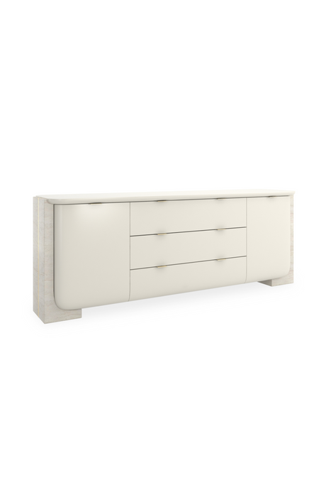 Travertine Side Panels Sideboard | Caracole Overlap | Oroa.com