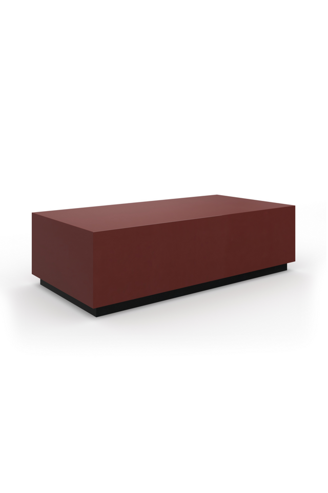 Red Gloss Rectangular Coffee Table | Caracole Couture | Oroa.com