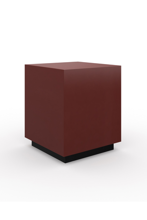Red Gloss Square End Table | Caracole Couture | Oroa.com