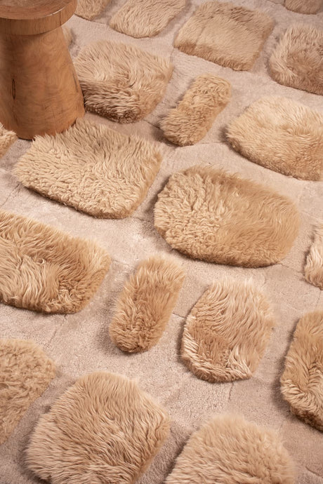 COBBLESTONE – Custom Sheepskin & Shearling Rug