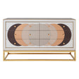 Mirrored Glass 6-Drawer Sideboard | Jonathan Adler Chambeige | Oroa.com