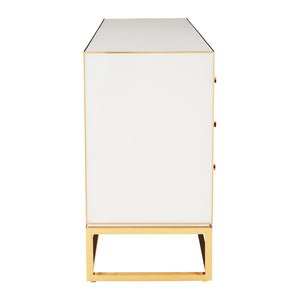 Mirrored Glass 6-Drawer Sideboard | Jonathan Adler Chambeige | Oroa.com