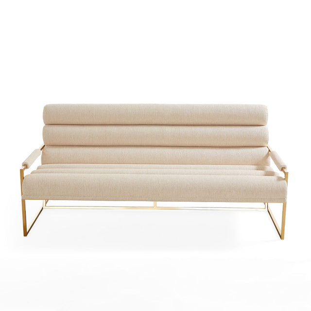 White Channeled Sofa | Jonathan Adler Goldfinger | Oroa.com