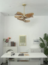 Cloud Shaped Layered Amber Glass Chandelier - OROA