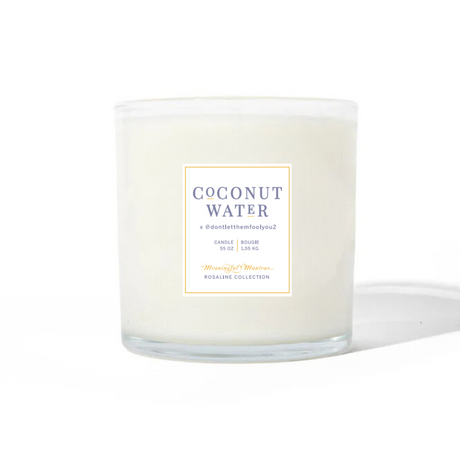 Coconut Water x  Natural Candle 55oz Rosaline Collection - OROA
