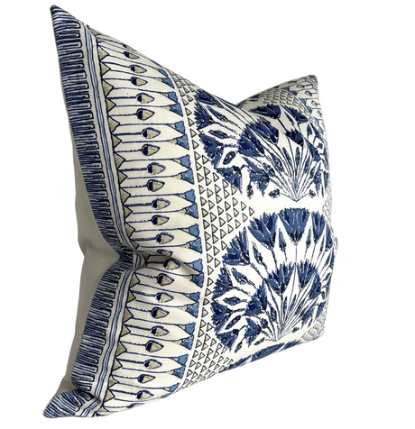 Blue & White Accent Throw Pillow Cover | DEKOWE Thibaut