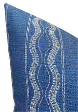 Zanzibar Outdoor Pillow Cover in Lapis Blue, Indoor/Outdoor Pillows, Peter Dunham Textiles