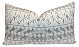 Souk Pillow Cover in Onyx Indigo, Indoor Outdoor Pillows, Peter Dunham Textiles