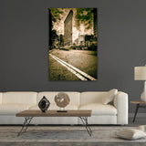 Sepia Iconic Building Photographic Art | Cobra Art Flatiron Lines