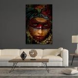 Ethnic Painted Face Photographic Art | Cobra Art Out Of The Jungle