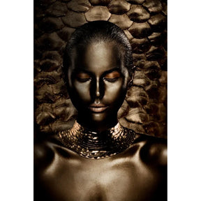 Golden Age 4 Black Painted Woman photographic art print by Cobra Art