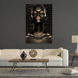 Modern European furniture - Gold Lips & Lids Woman Photographic Art - www.oroa.com