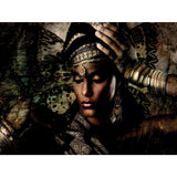 Headressed Woman Photographic Art | Cobra Art Looking Beautiful