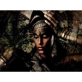 Looking Beautiful Headressed Woman photographic art print by Cobra Art