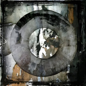 Abstract Circle Brown Rustic Earth-Toned photographic art print by Cobra Art