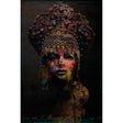Modern European furniture - Woman with Indian Headdress Artwork - www.oroa.com