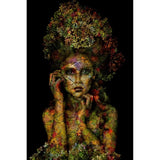 Modern European furniture - Floral Embellished Woman Photographic Art - www.oroa.com