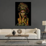 Modern European furniture - Floral Embellished Woman Photographic Art - www.oroa.com