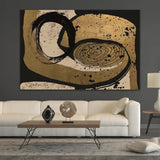 Brown & Black Abstract Art | Cobra Art Never Ending Story