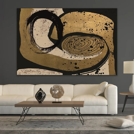   Brown & Black Abstract Art | Oroa.com