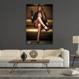 Modern European furniture - Woman In Suit Photographic Art - www.oroa.com