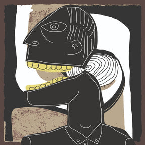 I Am A Nice Man Surrealistic Male Art Print by Cobra Art