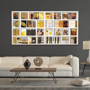   Yellow-Toned Books Artwork | Oroa.com