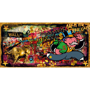 Catch Me If You Can Graphic Wall Art art print by Cobra Art
