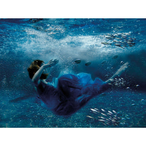The Fallen Ballerina Woman Underwater photographic art print by Cobra Art