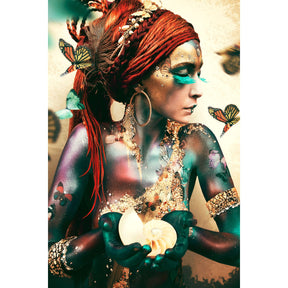 Woman With Butterflies Iridescent Feminine Figure photographic art print by Cobra Art