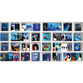A Kind of Blue Bookcase-Inspired Artwork art print by Cobra Art