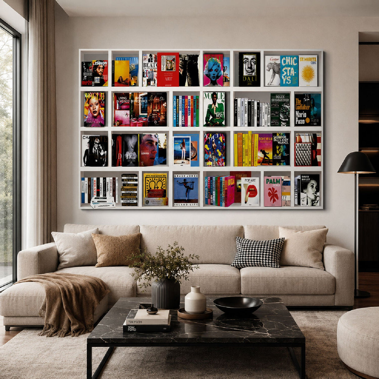 Shelf of Iconic Touchstones Art Print | Cobra Art That's Life