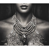 Monochrome Woman Neckline Photographic Art | Cobra Art Desire