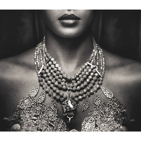 Desire Monochrome Woman Neckline photographic art print by Cobra Art