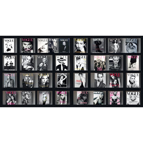 Vogue Black & White Books Artwork art print by Cobra Art