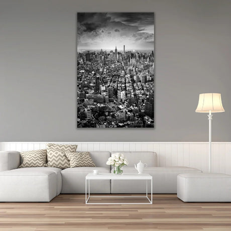   Monochromatic City View Photographic Art | Oroa.com