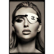 Modern European furniture - Monochrome Eye-patched Woman Portrait - www.oroa.com