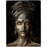 Eyes Shut Sepia Photographic Art | Cobra Art Glamour Girl