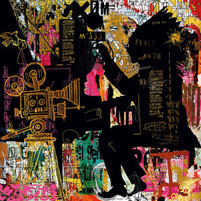 The Pianist Colorful Graffiti Style Art Print by Cobra Art