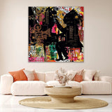 Colorful Graffiti Style Art Print | Cobra Art The Pianist