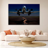 Airplane Over a Girl Photographic Art | Cobra Art The Last Flight