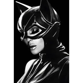 Black & White Catwoman Photographic Art – Some Like It – front view