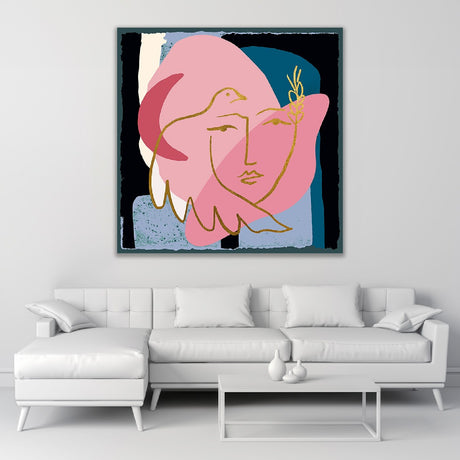   Dove & Face Art Print | Oroa.com